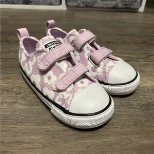 Converse Kids Pink Floral Sneakers